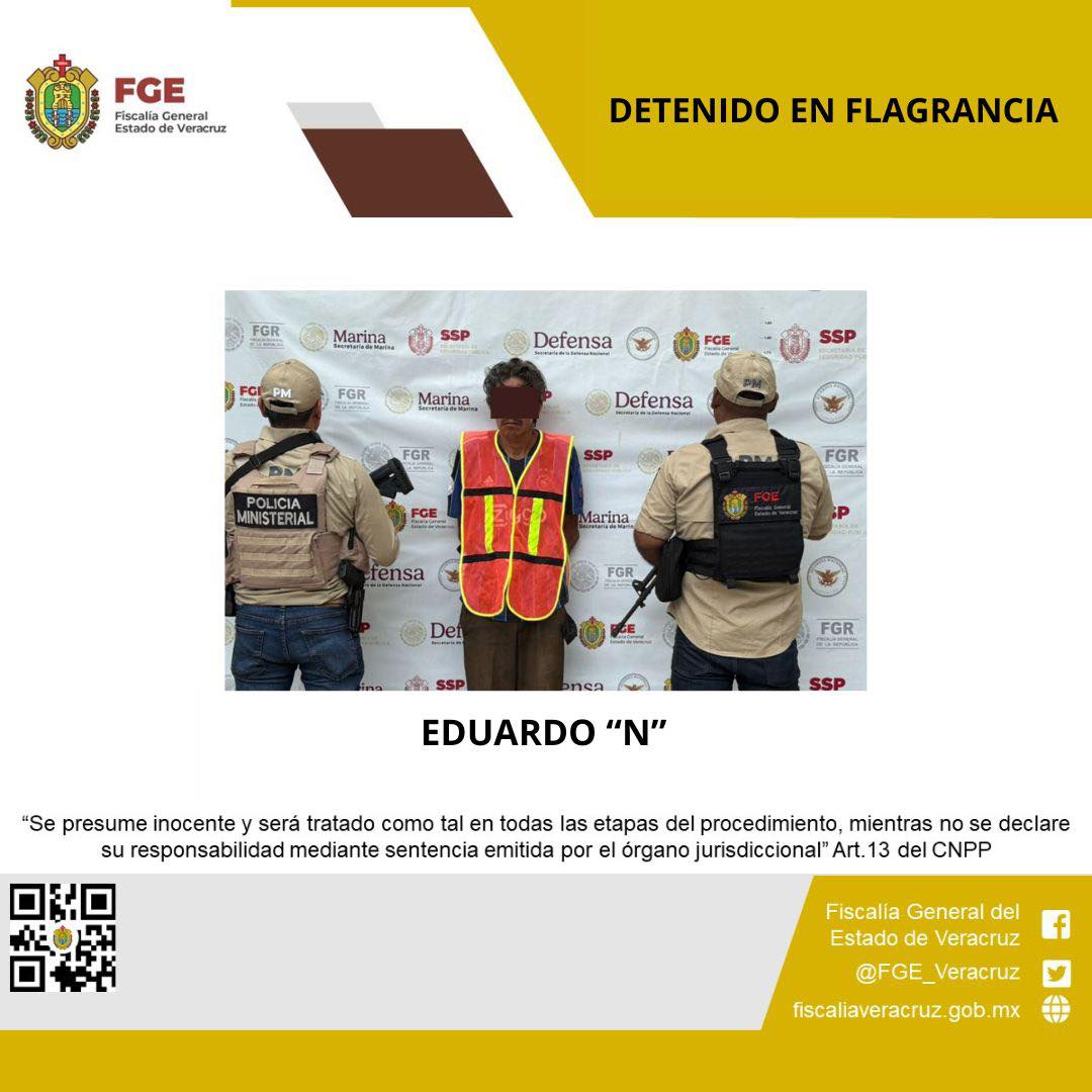 UNA PERSONA DETENIDA EN OPERATIVO DE CATEO CON FUERZAS FEDERALES Y ESTATALES EN FORTÍN DE LAS FLORES