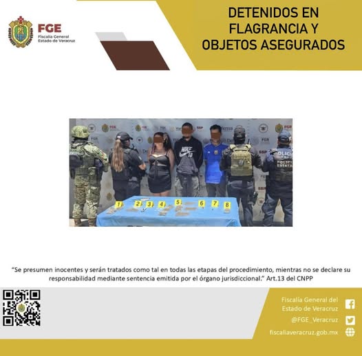 TRES PERSONAS DETENIDAS EN FLAGRANCIA Y OBJETOS ASEGURADOS EN OPERATIVO DE CATEO CON FUERZAS FEDERALES Y ESTATALES EN XALAPA