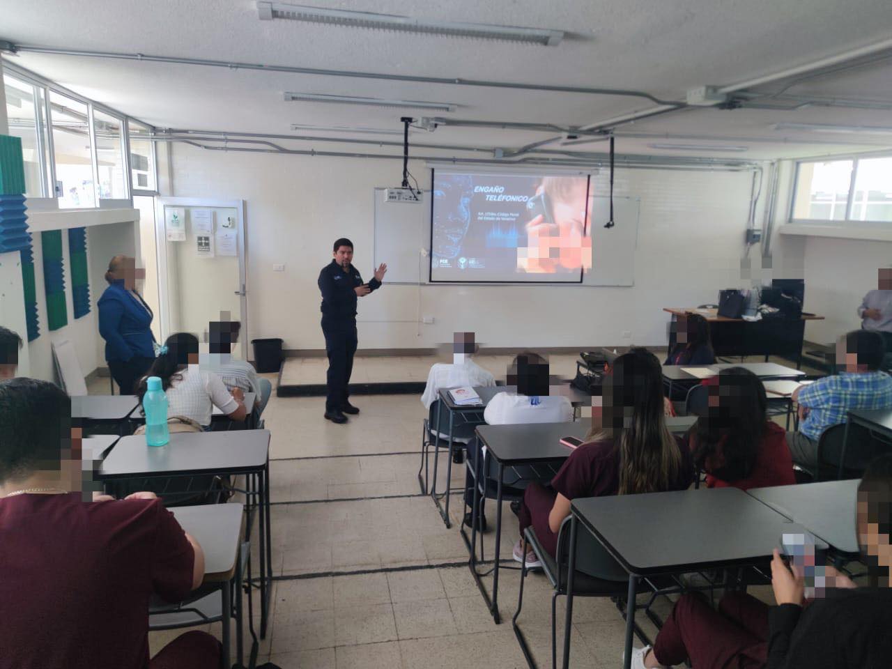 UECS IMPARTE PLÁTICA PREVENTIVA RELACIONADA CON EL SECUESTRO Y ENGAÑO TELEFÓNICO