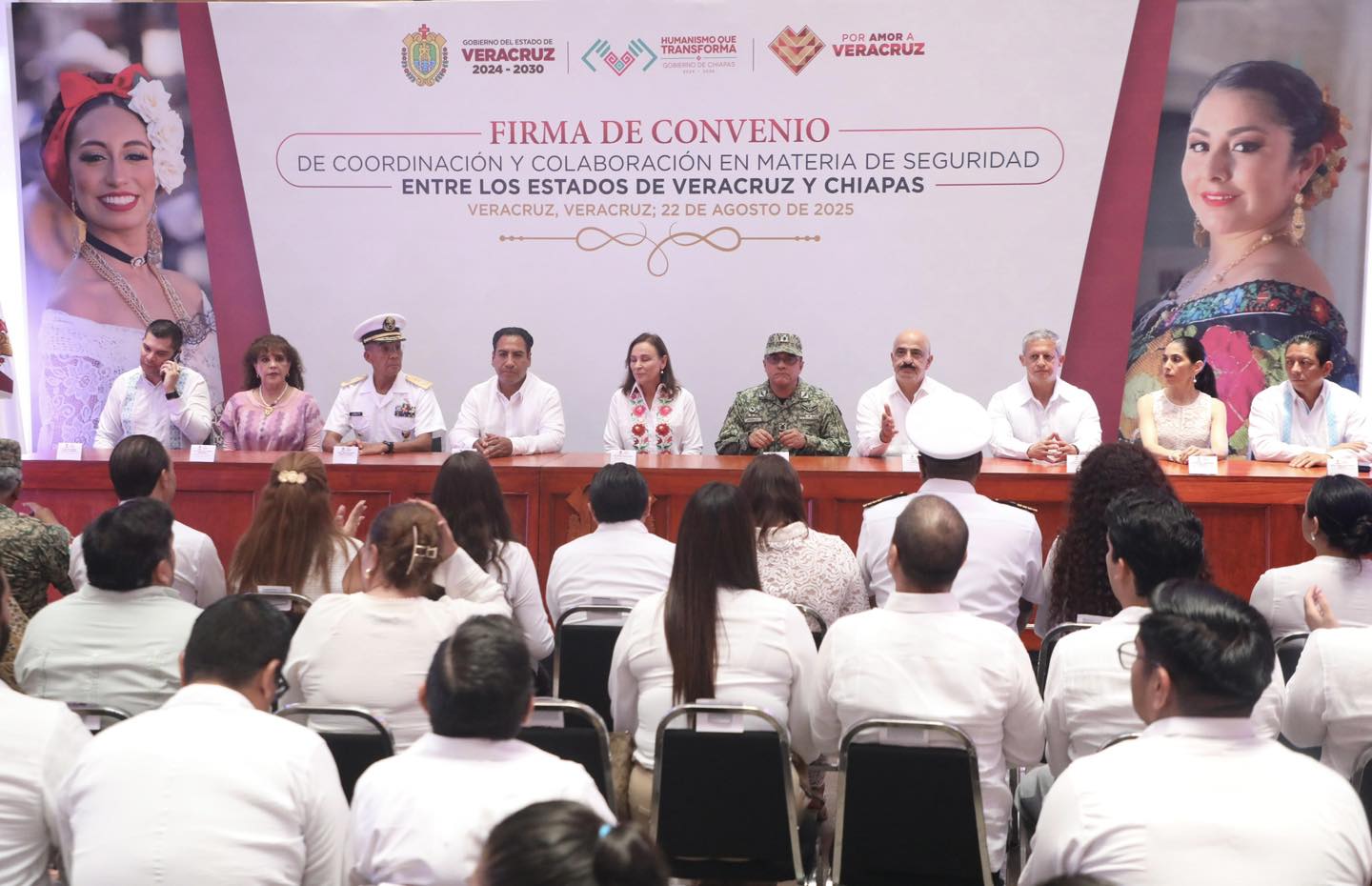 ASISTE FISCAL GENERAL A FIRMA DE CONVENIO DE COORDINACIÓN Y COLABORACIÓN EN MATERIA DE SEGURIDAD ENTRE VERACRUZ Y CHIAPAS.