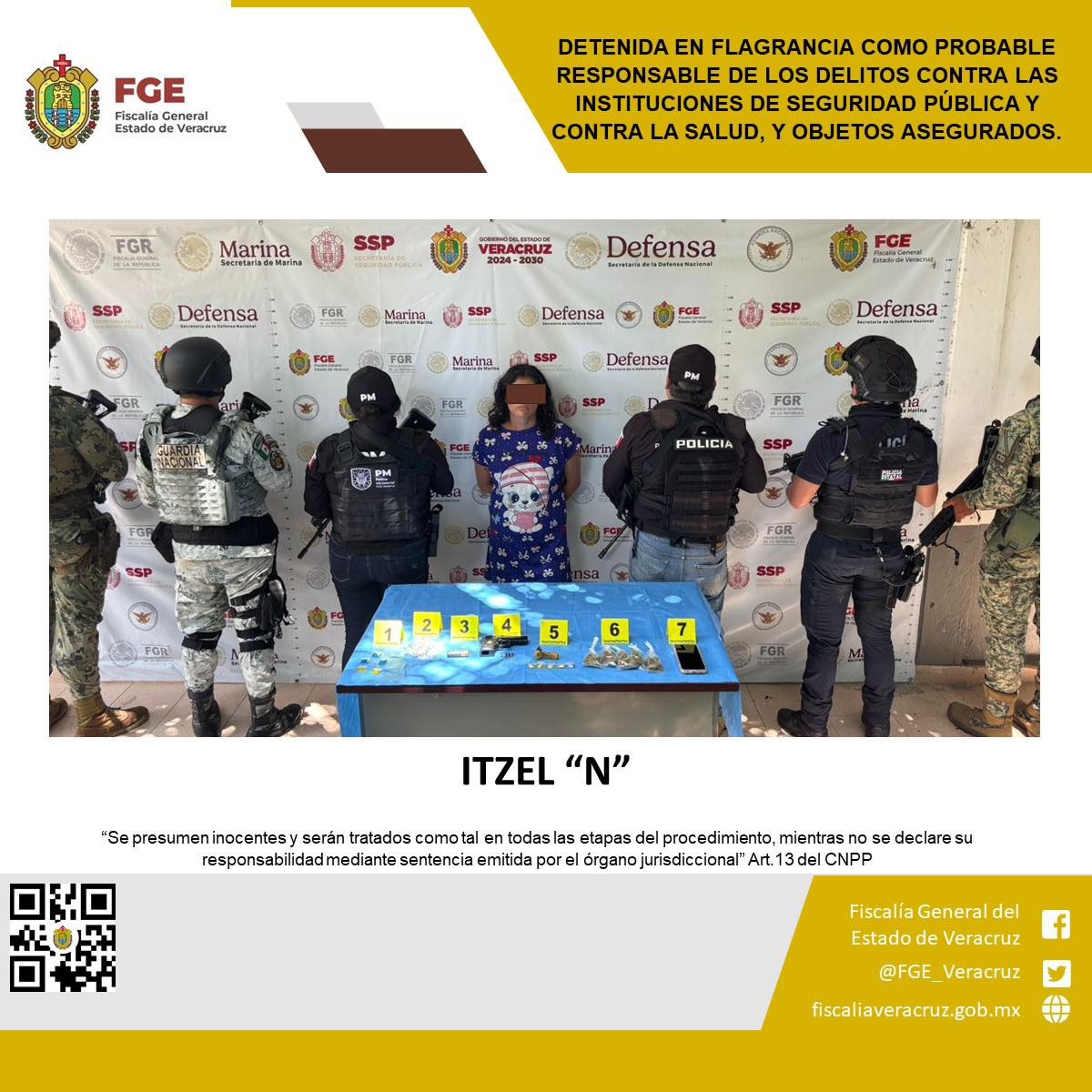 UNA PERSONA DETENIDA Y OBJETOS ASEGURADOS EN OPERATIVO DE CATEO CON FUERZAS FEDERALES Y ESTATALES EN MISANTLA