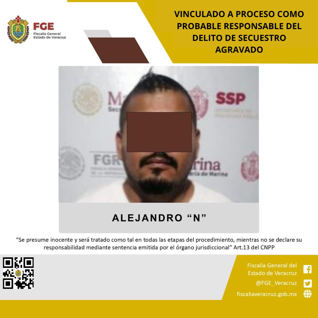 VINCULADO A PROCESO COMO PROBABLE RESPONSABLE DEL DELITO DE SECUESTRO AGRAVADO