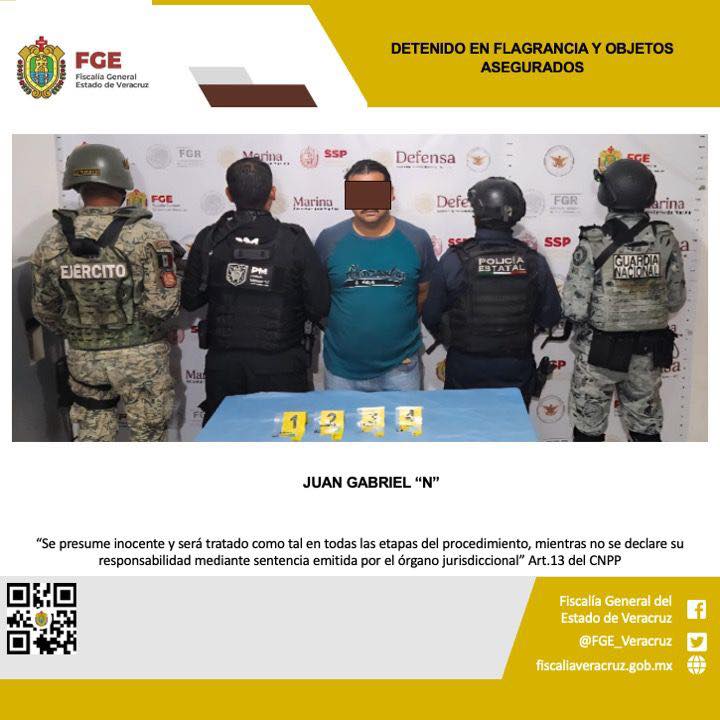 UNA PERSONA DETENIDA Y OBJETOS ASEGURADOS EN OPERATIVO DE CATEO CON FUERZAS FEDERALES Y ESTATALES EN TANTOYUCA