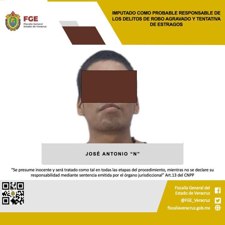 Imputado como probable responsable de los delitos de robo agravado y tentativa de estragos