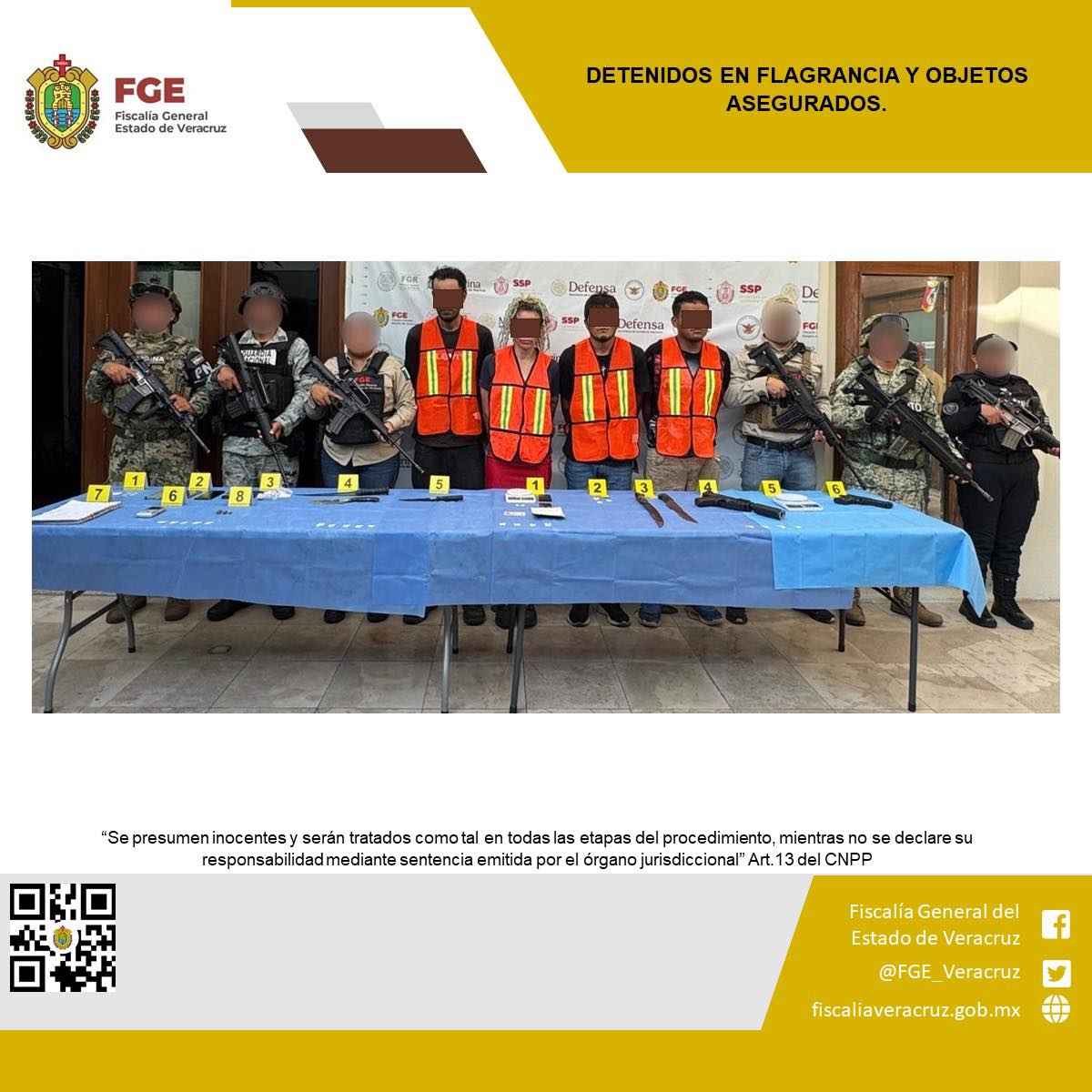 CUATRO PERSONAS DETENIDAS Y OBJETOS ASEGURADOS EN OPERATIVO DE CATEO CON FUERZAS FEDERALES Y ESTATALES EN CÓRDOBA