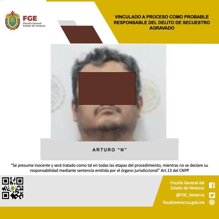 VINCULADO A PROCESO COMO PROBABLE RESPONSABLE DEL DELITO DE SECUESTRO AGRAVADO