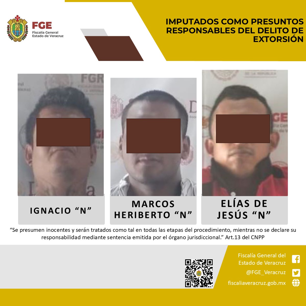 UECS LOGRA PRISIÓN PREVENTIVA CONTRA PRESUNTOS RESPONSABLES DEL DELITO DE EXTORSIÓN