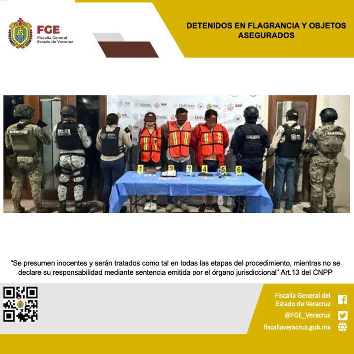 TRES PERSONAS DETENIDAS Y OBJETOS ASEGURADOS EN OPERATIVO DE CATEO CON FUERZAS FEDERALES Y ESTATALES EN CÓRDOBA
