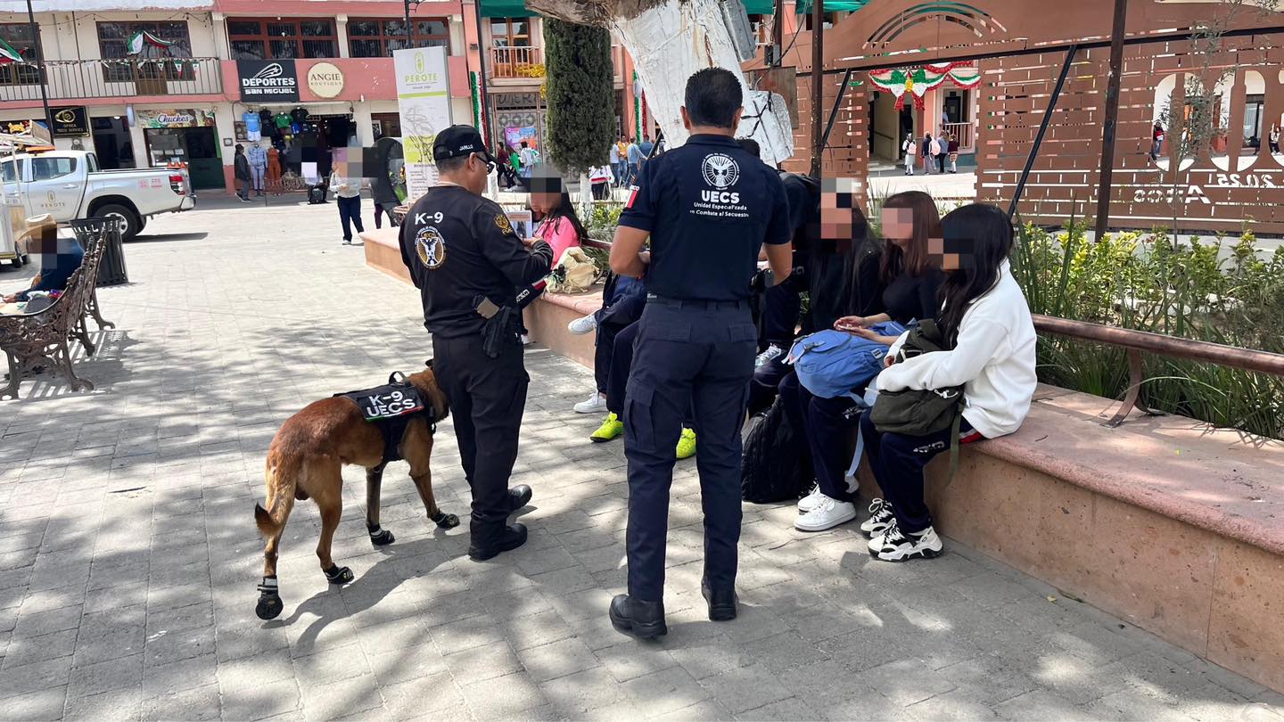 UECS LLEVA A CABO RECORRIDOS PREVENTIVOS EN PEROTE