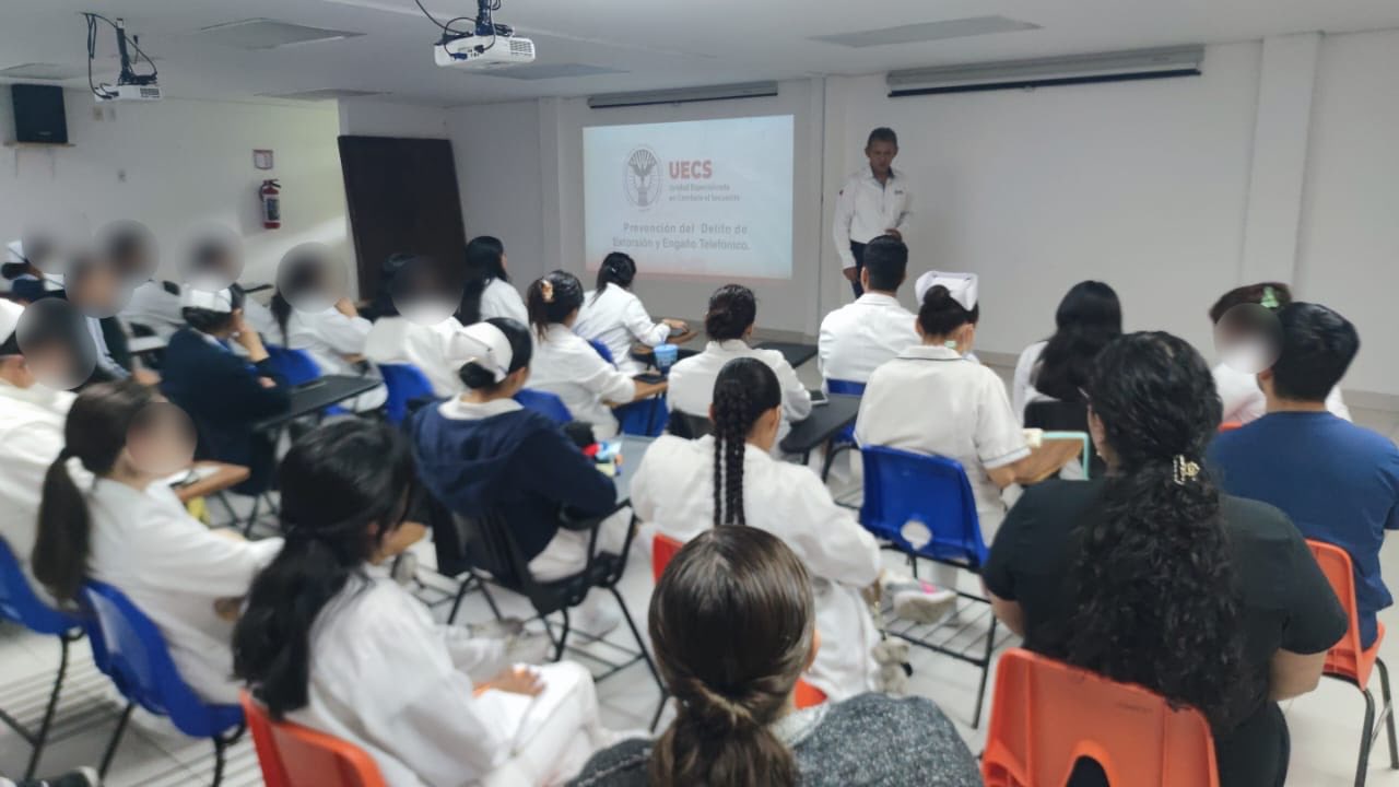 UECS LLEVA A CABO ACTIVIDADES PREVENTIVAS EN MATERIA DE ENGAÑO TELEFÓNICO Y EXTORSIÓN, EN XALAPA