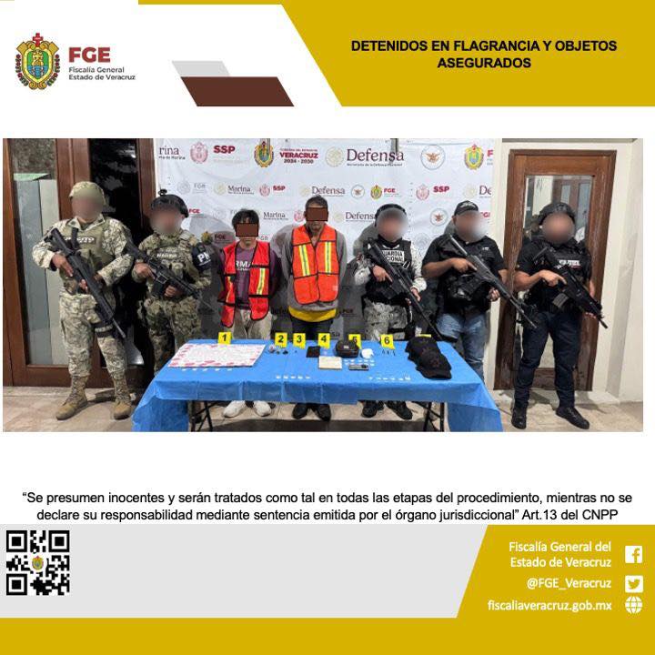 DOS PERSONAS DETENIDAS Y OBJETOS ASEGURADOS EN OPERATIVO DE CATEO CON FUERZAS FEDERALES Y ESTATALES EN CÓRDOBA