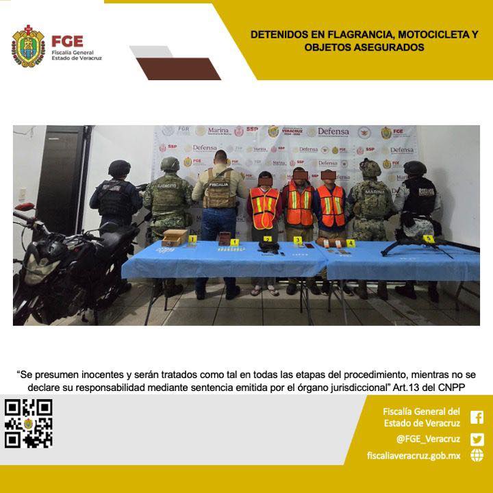 TRES PERSONAS DETENIDAS Y OBJETOS ASEGURADOS EN OPERATIVO DE CATEO CON FUERZAS FEDERALES Y ESTATALES EN MALTRATA