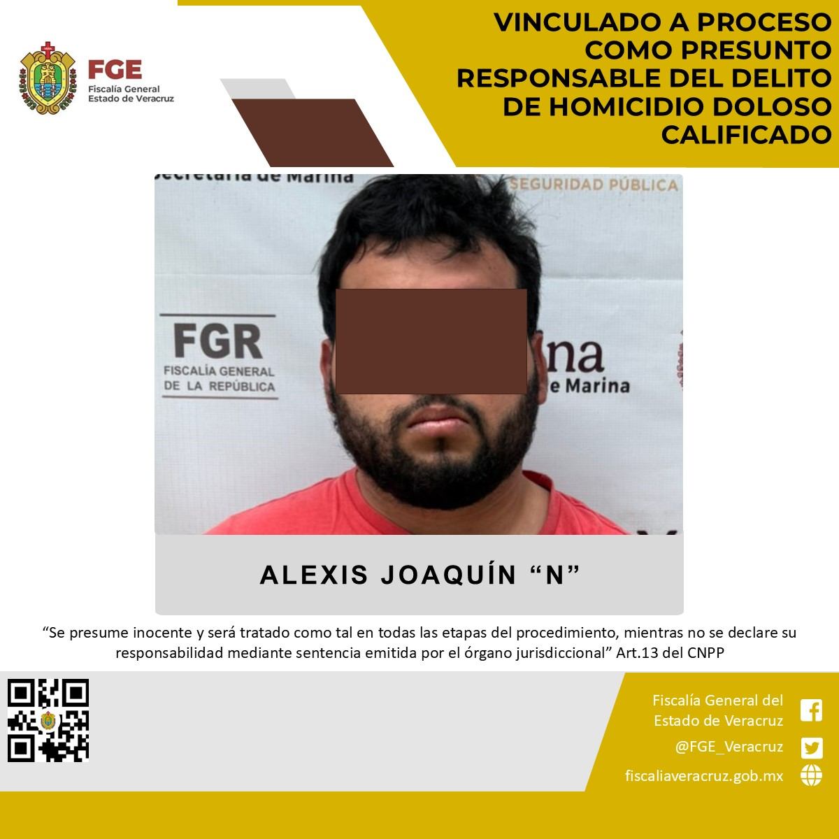 Vinculado a proceso como presunto responsable del delito de homicidio doloso calificado