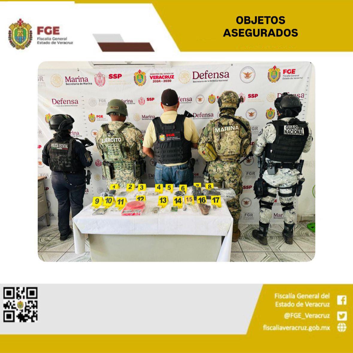 OBJETOS ASEGURADOS EN OPERATIVO DE CATEO CON FUERZAS FEDERALES Y ESTATALES EN EL HIGO