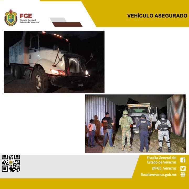 VEHÍCULO ASEGURADO EN OPERATIVO DE CATEO CON FUERZAS FEDERALES Y ESTATALES EN VERACRUZ