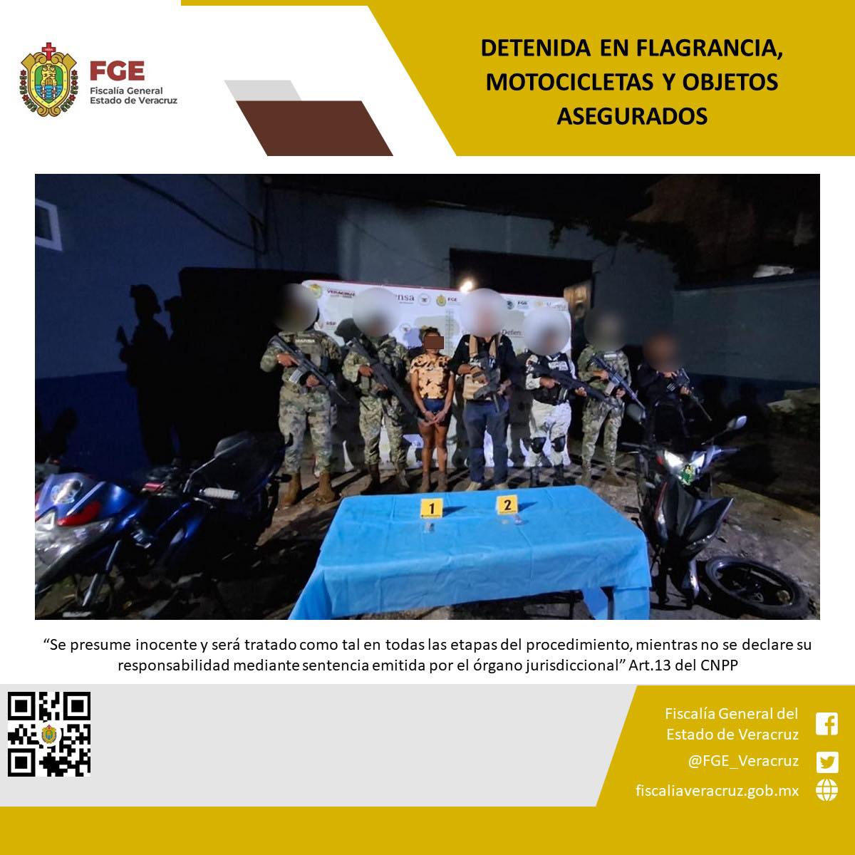 UNA PERSONA DETENIDA Y OBJETOS ASEGURADOS EN OPERATIVO DE CATEO CON FUERZAS FEDERALES Y ESTATALES EN CHINAMECA.