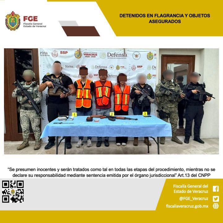 TRES PERSONAS DETENIDAS Y OBJETOS ASEGURADOS EN OPERATIVO DE CATEO CON FUERZAS FEDERALES Y ESTATALES EN CUICHAPA