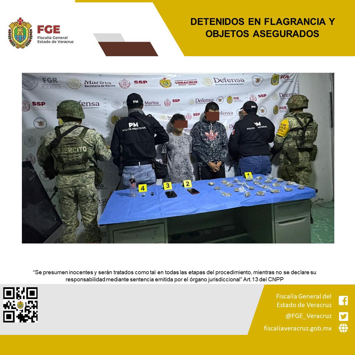 DOS PERSONAS DETENIDAS Y OBJETOS ASEGURADOS EN OPERATIVO DE CATEO CON FUERZAS FEDERALES EN MARTÍNEZ DE LA TORRE