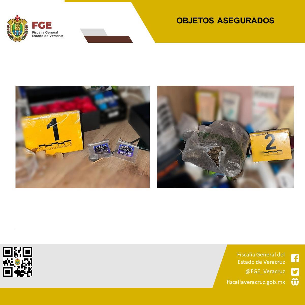 OBJETOS ASEGURADOS EN OPERATIVO DE CATEO CON FUERZAS FEDERALES Y ESTATALES EN VERACRUZ