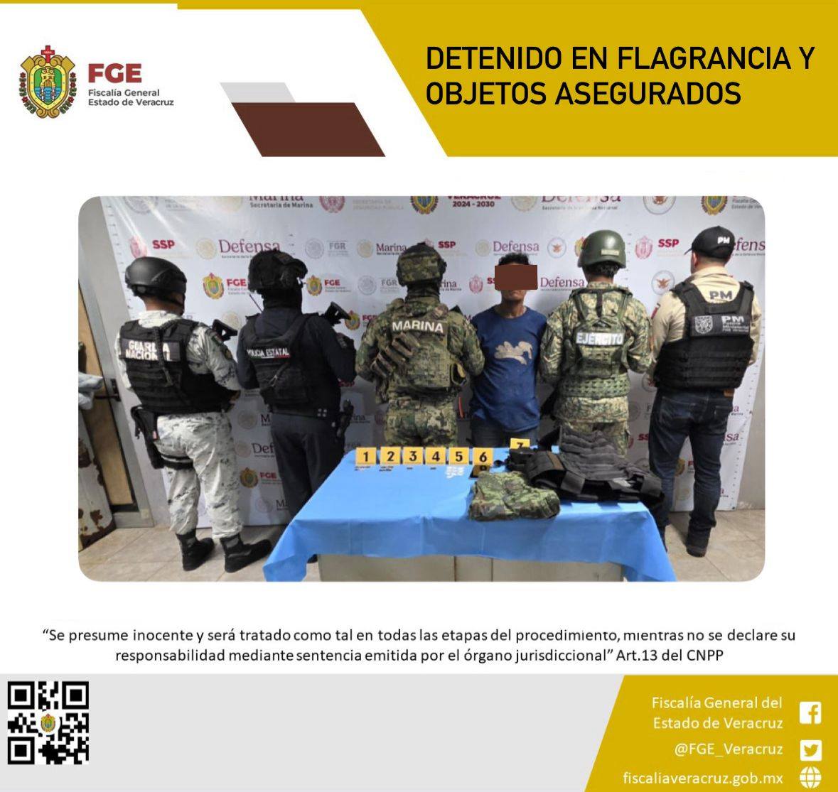 UNA PERSONA DETENIDA Y OBJETOS ASEGURADOS EN OPERATIVO DE CATEO CON FUERZAS FEDERALES Y ESTATALES EN COATZACOALCOS