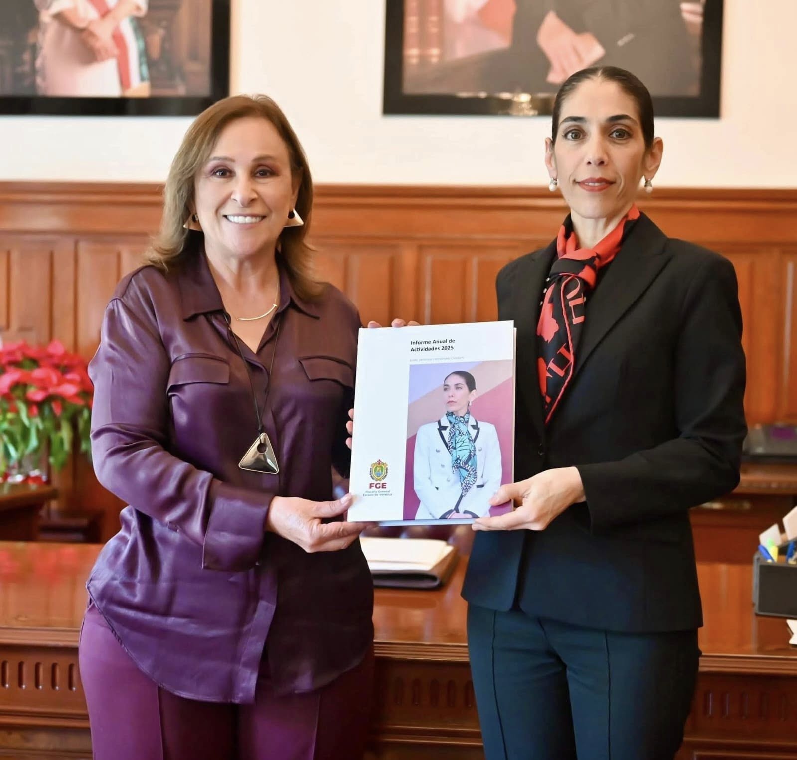 FISCAL GENERAL ENTREGA INFORME DE ACTIVIDADES 2025 A LA GOBERNADORA Y AL CONGRESO DEL ESTADO.