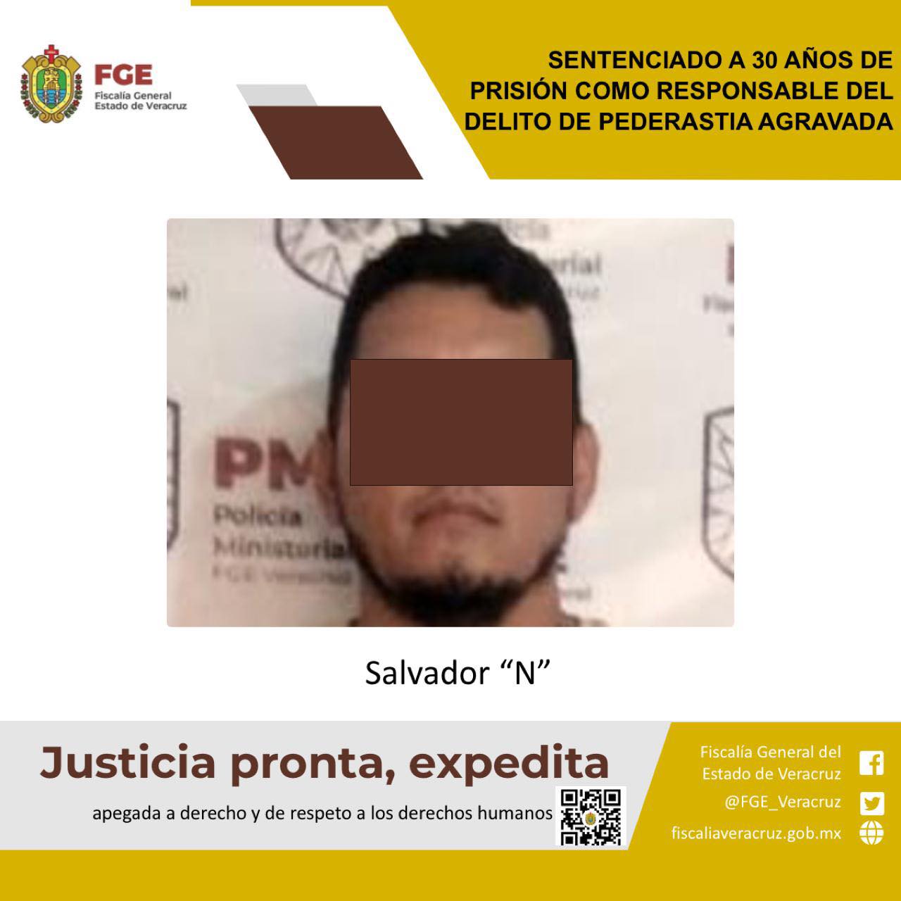 En Pánuco, sentenciado a 30 años por pederastia agravada