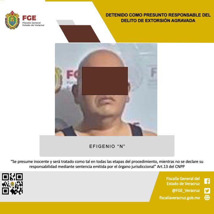 En Poza Rica, detenido presunto responsable de extorsión agravada