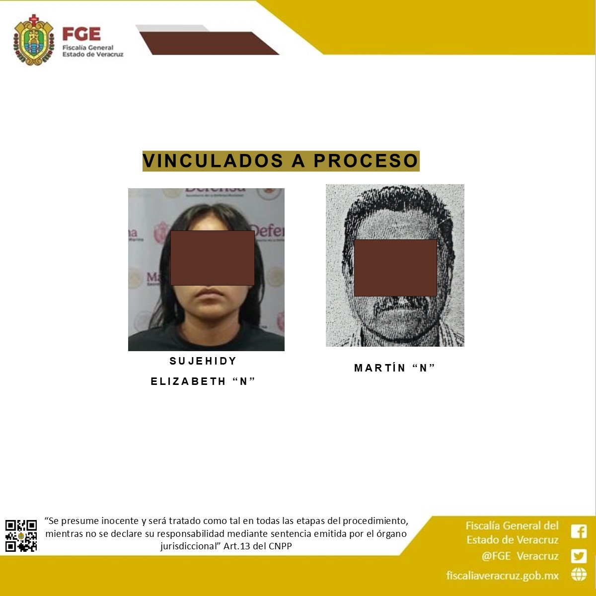 En Veracruz y Boca del Río la FGE obtiene vinculaciones a proceso por extorsión agravada y homicidio culposo