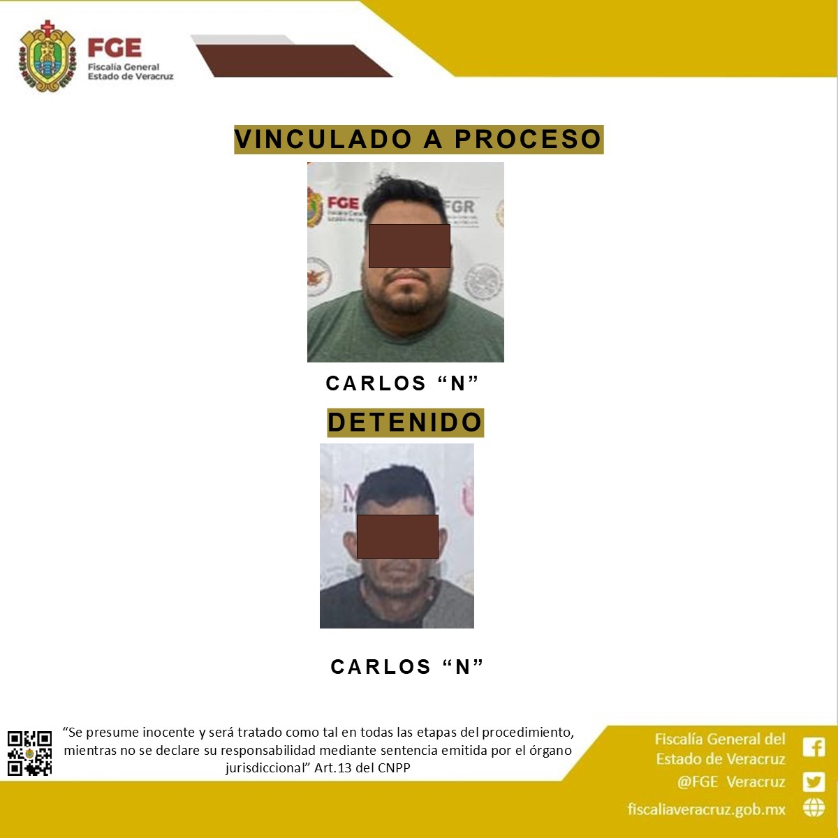 FGE logra vinculaciones a proceso y una detención en cateo, por diversos delitos en diferentes municipios de la entidad