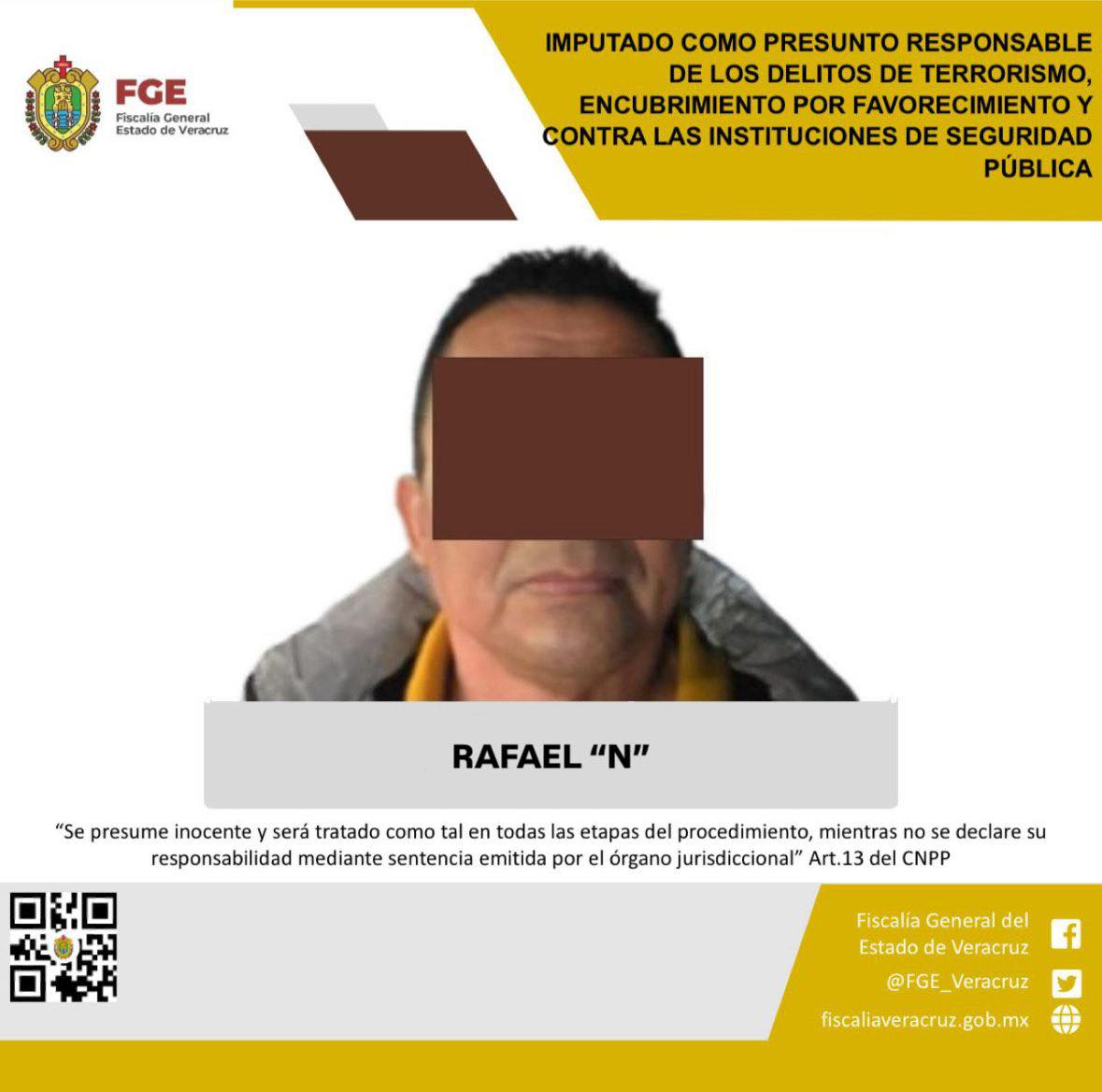 FGE formula imputación en contra de Rafael “N”