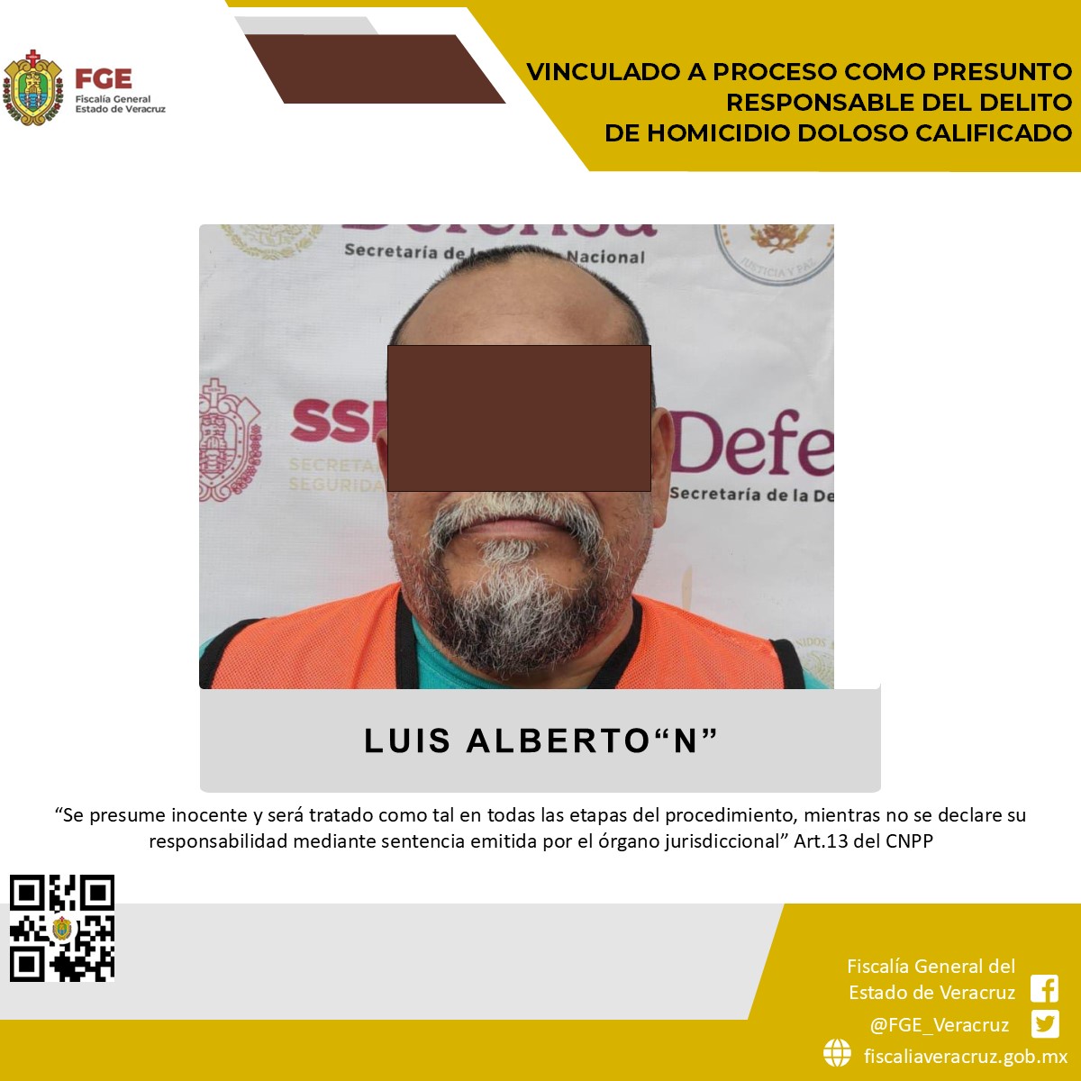 Prisión preventiva en contra de presunto homicida en Córdoba