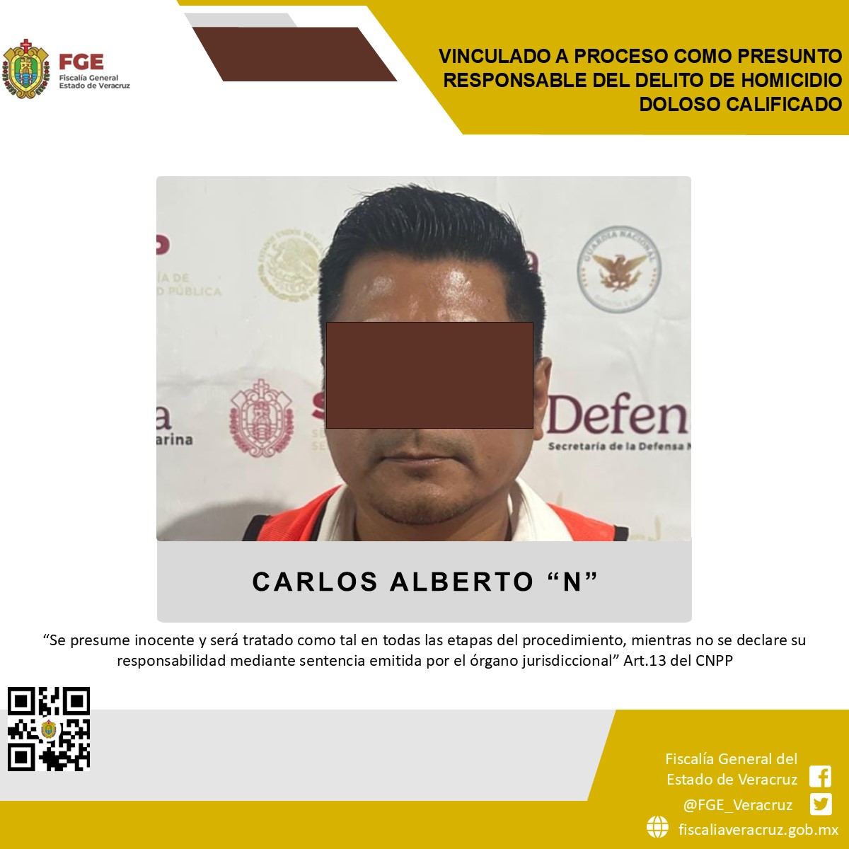 Permanece en prisión preventiva oficiosa Carlos Alberto “N” por el delito de homicidio doloso calificado en Atoyac