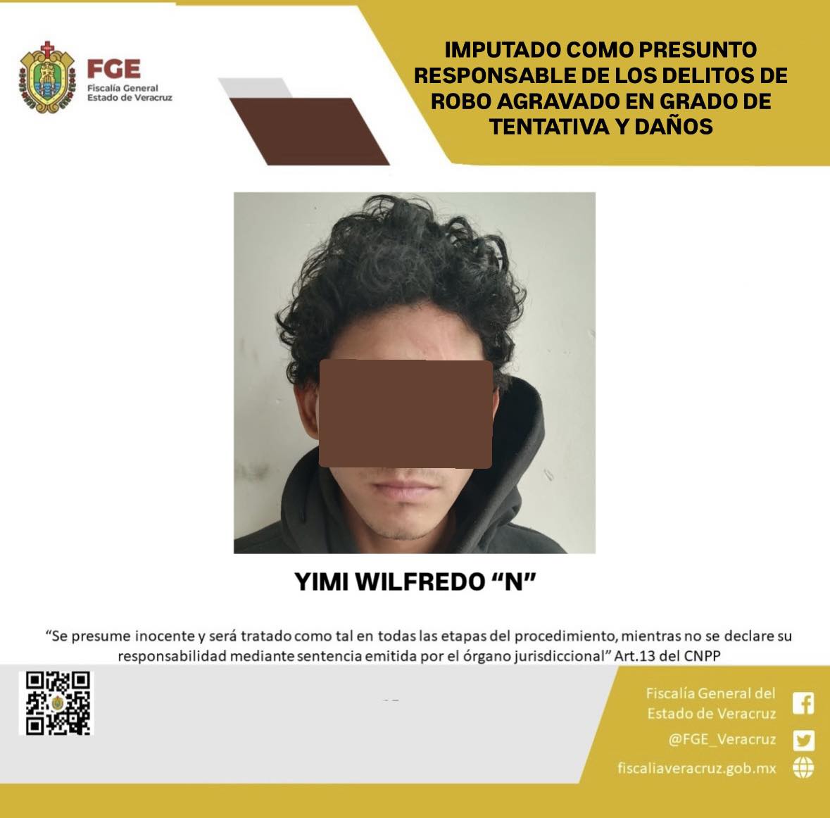 Prisión preventiva contra presunto asaltante en Veracruz