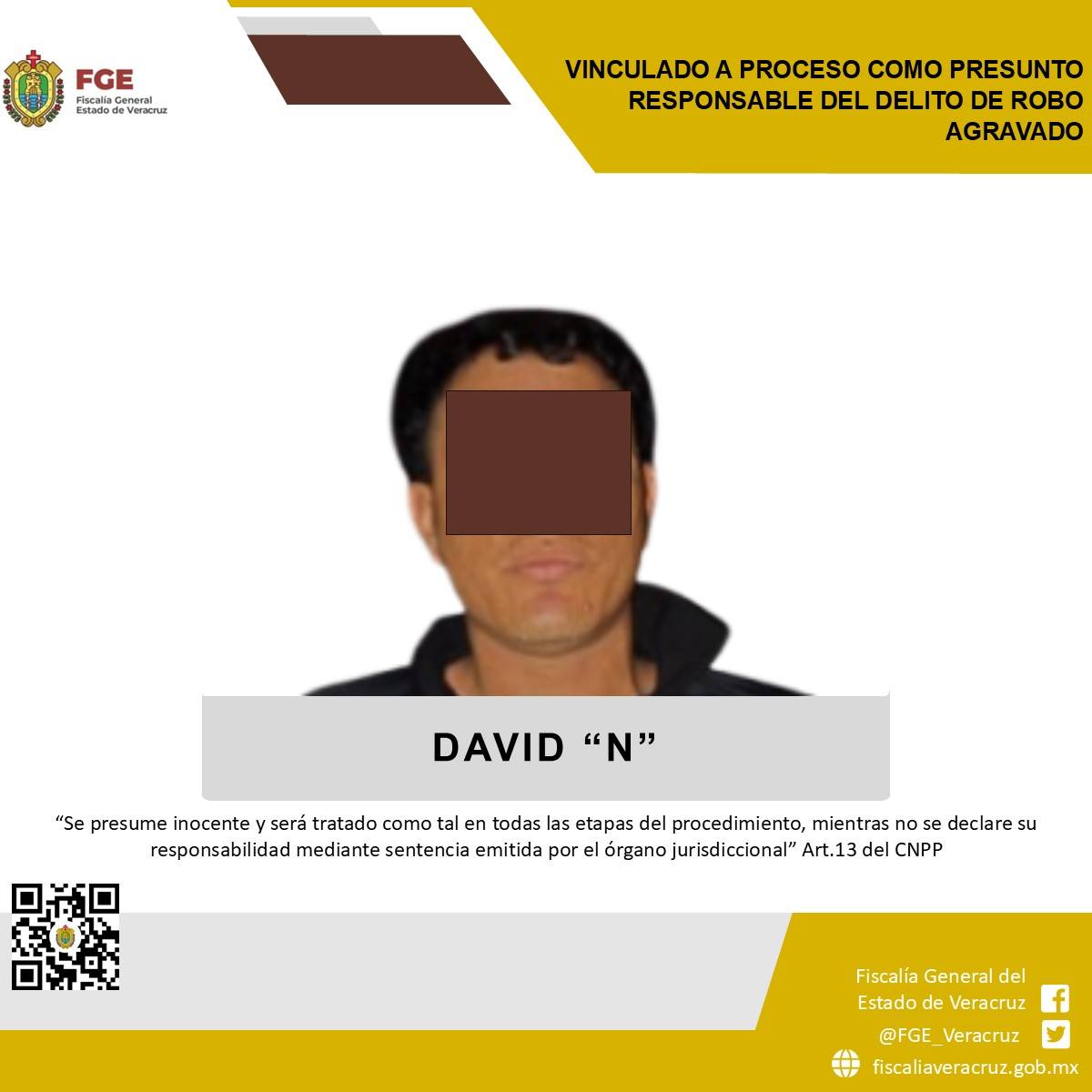 Vinculan a proceso a presunto responsable de robo a farmacia en Boca del Río