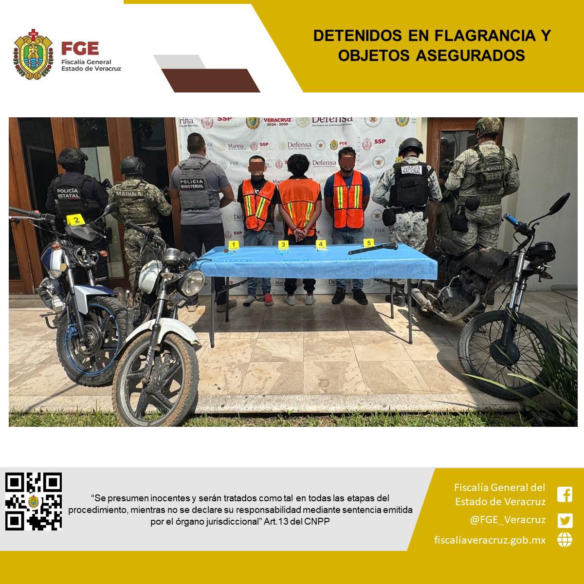 En Córdoba, FGE, fuerzas federales y Estatales detienen a tres personas, incluido un adolescente, tras cateo en Córdoba
