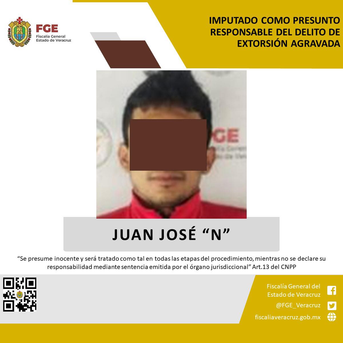 En Coatepec, UECS realiza una imputación por extorsión agravada