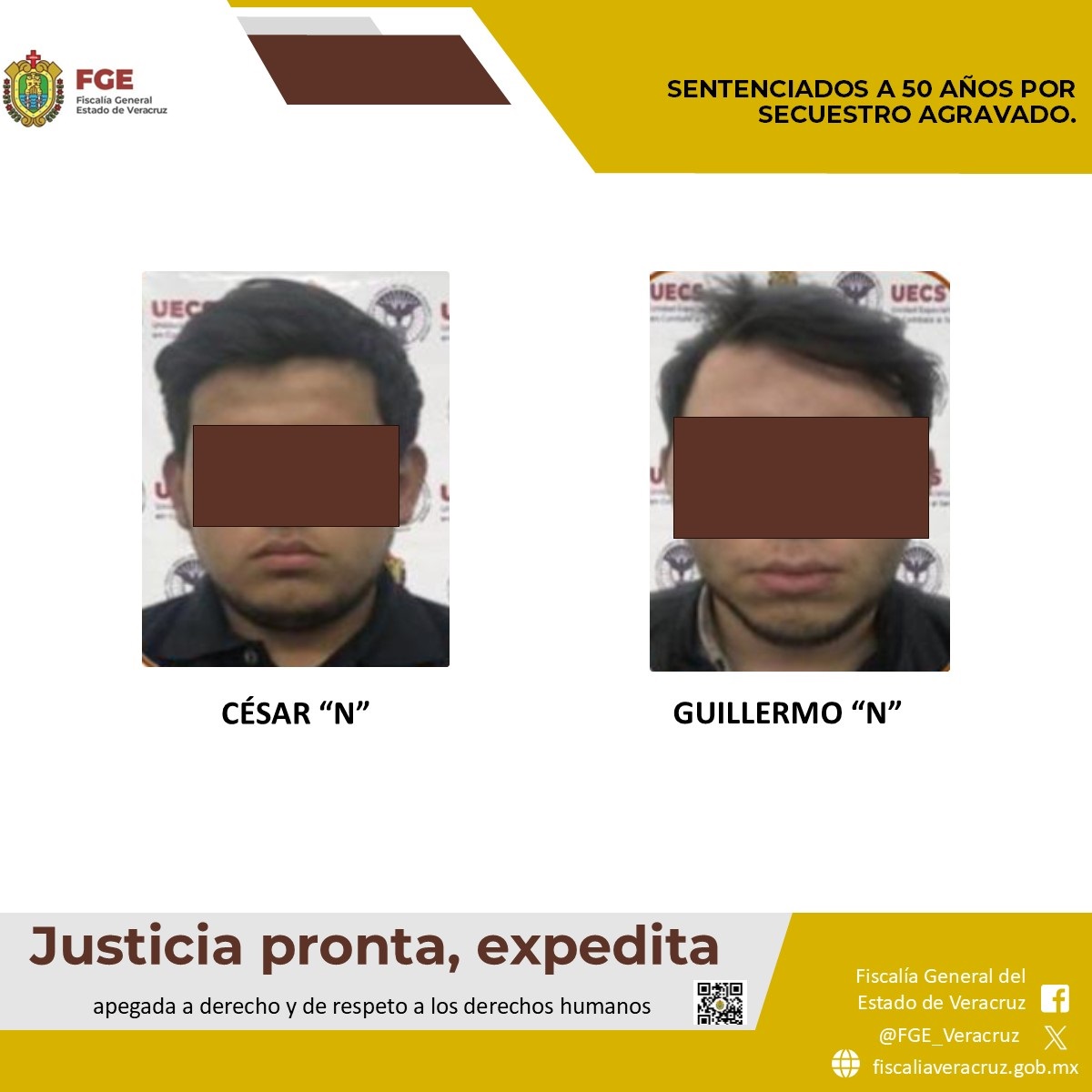 En Xalapa, 50 años de prisión en contra de secuestradores