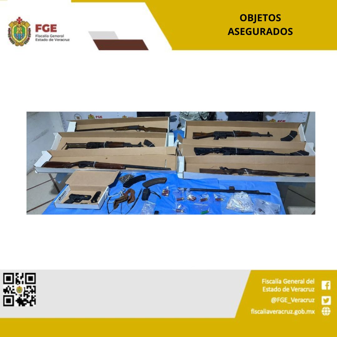 En Benito Juárez, objetos asegurados en operativo de cateo con fuerzas federales y estatales