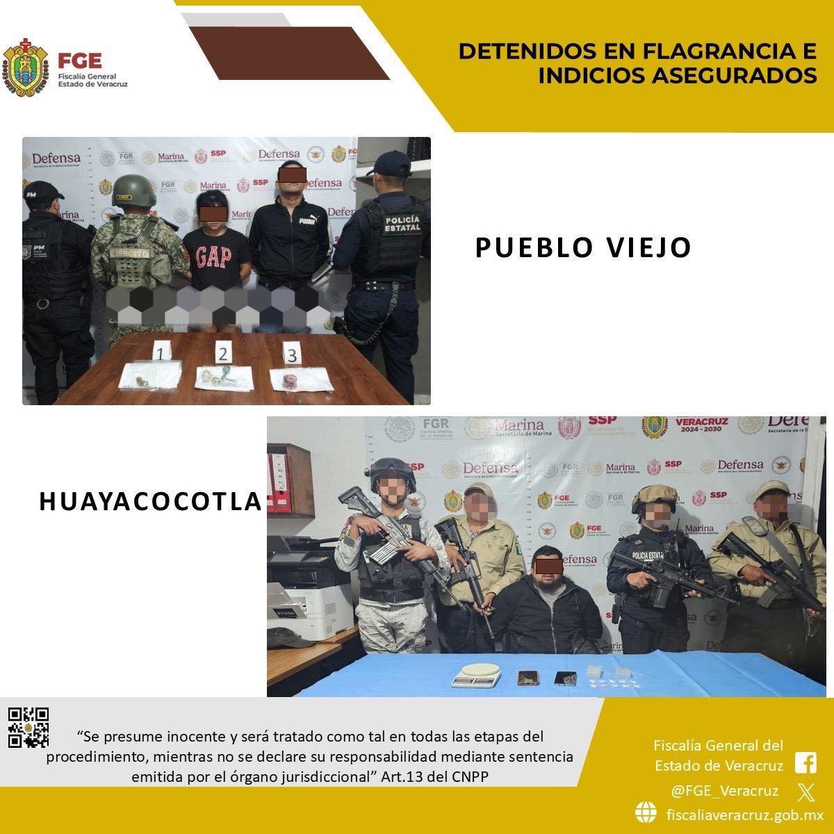 En la zona norte del Estado, diligencias de cateo con Fuerzas Federales y Estatales derivan en detenidos y aseguramiento de indicios