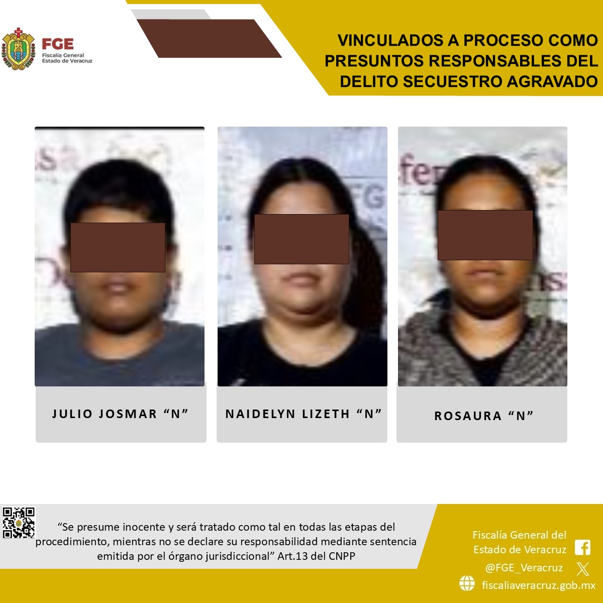 𝗙𝗶𝘀𝗰𝗮𝗹𝗶́𝗮 𝗱𝗲 𝗩𝗲𝗿𝗮𝗰𝗿𝘂𝘇 𝗹𝗼𝗴𝗿𝗮 𝘃𝗶𝗻𝗰𝘂𝗹𝗮𝗰𝗶𝗼́𝗻 𝗮 𝗽𝗿𝗼𝗰𝗲𝘀𝗼 𝗰𝗼𝗻𝘁𝗿𝗮 𝗽𝗿𝗲𝘀𝘂𝗻𝘁𝗼𝘀 𝘀𝗲𝗰𝘂𝗲𝘀𝘁𝗿𝗮𝗱𝗼𝗿𝗲𝘀 𝗲𝗻 𝗠𝗮𝗿𝘁𝗶́𝗻𝗲𝘇 𝗱𝗲 𝗹𝗮 𝗧𝗼𝗿𝗿𝗲