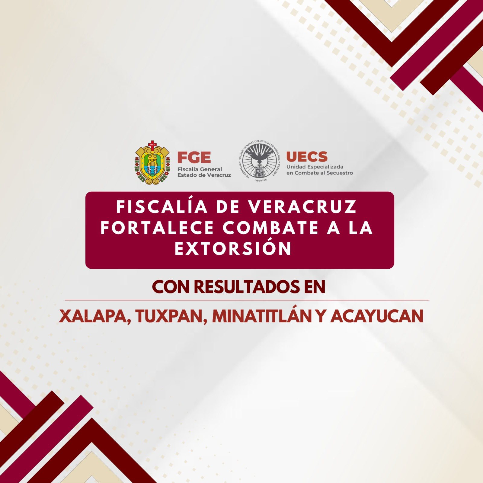 𝗙𝗶𝘀𝗰𝗮𝗹𝗶́𝗮 𝗱𝗲 𝗩𝗲𝗿𝗮𝗰𝗿𝘂𝘇 𝗴𝗼𝗹𝗽𝗲𝗮 𝗿𝗲𝗱𝗲𝘀 𝗱𝗲 𝗲𝘅𝘁𝗼𝗿𝘀𝗶𝗼́𝗻 𝗰𝗼𝗻 𝗿𝗲𝘀𝘂𝗹𝘁𝗮𝗱𝗼𝘀 𝗷𝘂𝗱𝗶𝗰𝗶𝗮𝗹𝗲𝘀 𝘆 𝟭𝟲 𝗼́𝗿𝗱𝗲𝗻𝗲𝘀 𝗱𝗲 𝗮𝗽𝗿𝗲𝗵𝗲𝗻𝘀𝗶𝗼́𝗻 𝗰𝘂𝗺𝗽𝗹𝗶𝗺𝗲𝗻𝘁𝗮𝗱𝗮𝘀