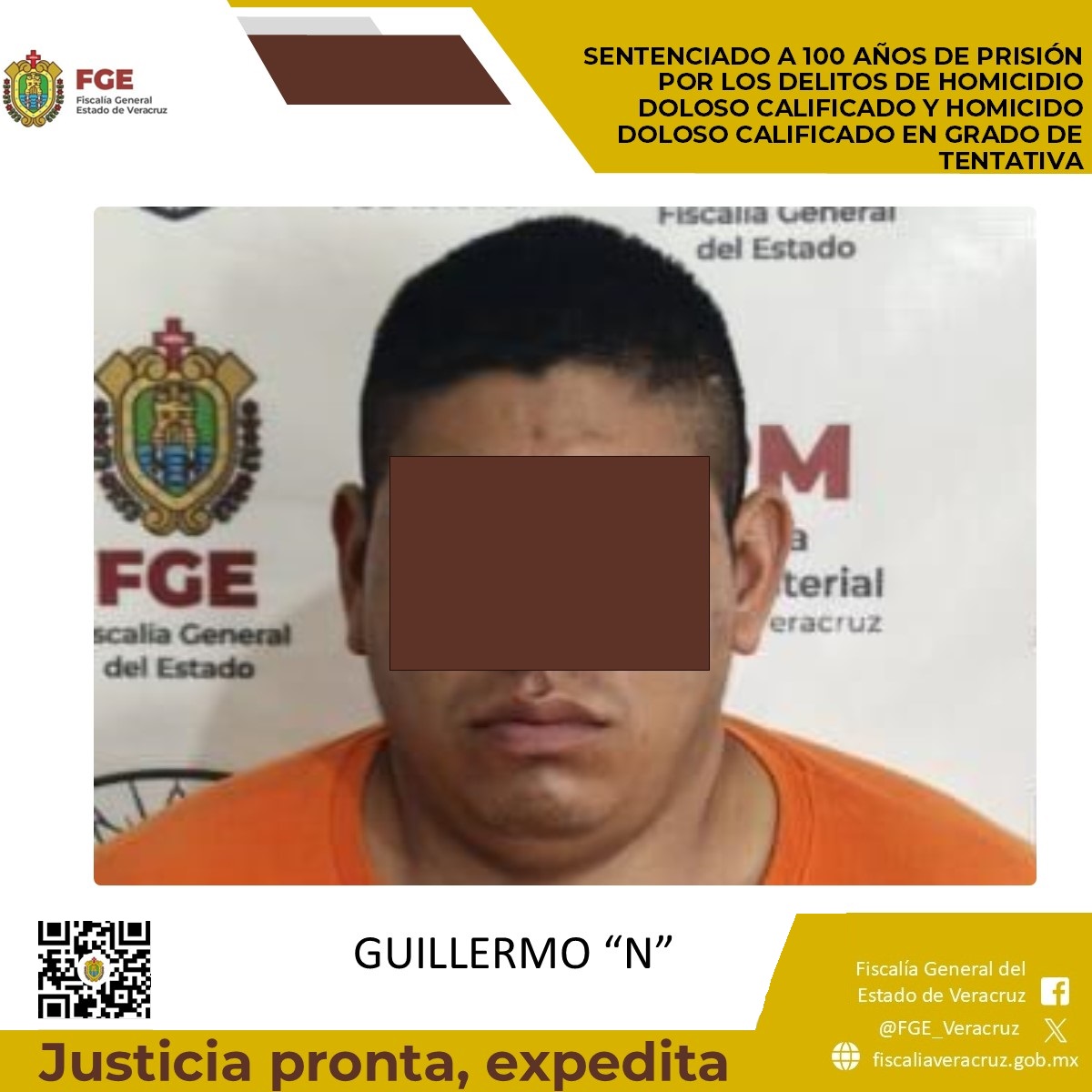 𝗙𝗶𝘀𝗰𝗮𝗹𝗶́𝗮 𝗱𝗲 𝗩𝗲𝗿𝗮𝗰𝗿𝘂𝘇 𝗹𝗼𝗴𝗿𝗮 𝘀𝗲𝗻𝘁𝗲𝗻𝗰𝗶𝗮 𝗱𝗲 𝟭𝟬𝟬 𝗮𝗻̃𝗼𝘀 𝗱𝗲 𝗽𝗿𝗶𝘀𝗶𝗼́𝗻 𝗰𝗼𝗻𝘁𝗿𝗮 𝗿𝗲𝘀𝗽𝗼𝗻𝘀𝗮𝗯𝗹𝗲 𝗱𝗲 𝗵𝗼𝗺𝗶𝗰𝗶𝗱𝗶𝗼 𝗺𝘂́𝗹𝘁𝗶𝗽𝗹𝗲 𝗲𝗻 𝗦𝗮𝗻 𝗔𝗻𝗱𝗿𝗲́𝘀 𝗧𝘂𝘅𝘁𝗹𝗮