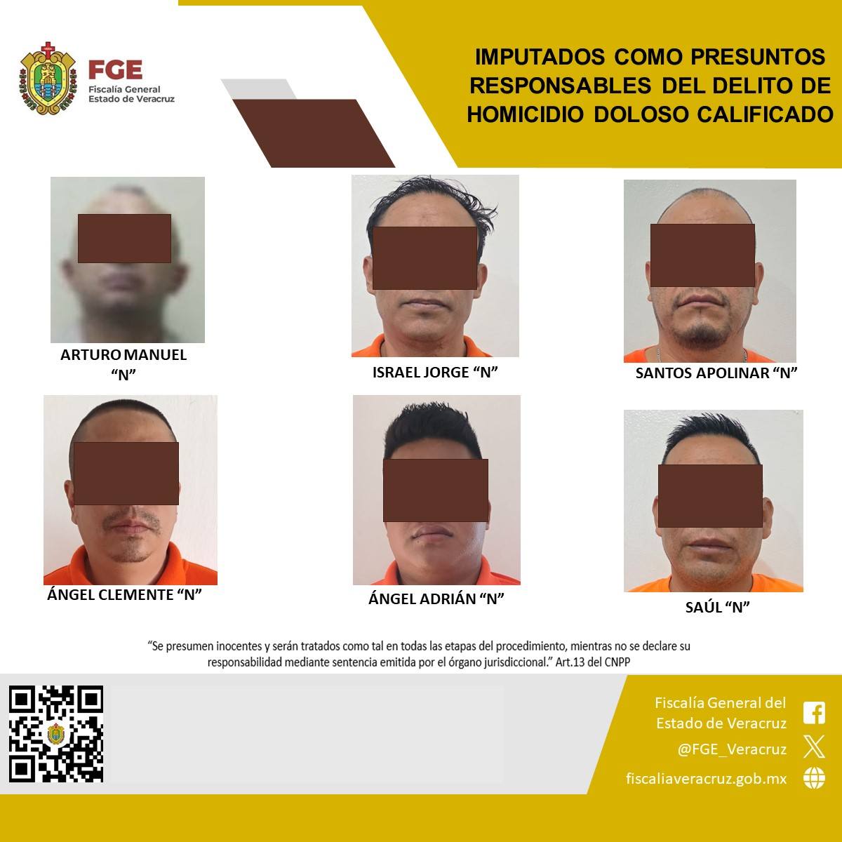 𝗚𝗼𝗹𝗽𝗲 𝗮 𝗹𝗮 𝗱𝗲𝗹𝗶𝗻𝗰𝘂𝗲𝗻𝗰𝗶𝗮 𝗲𝗻 𝗧𝘂𝘅𝗽𝗮𝗻: 𝗙𝗶𝘀𝗰𝗮𝗹𝗶́𝗮 𝗱𝗲 𝗩𝗲𝗿𝗮𝗰𝗿𝘂𝘇 𝗶𝗺𝗽𝘂𝘁𝗮 𝗮 𝘀𝗲𝗶𝘀 𝗽𝗿𝗲𝘀𝘂𝗻𝘁𝗼𝘀 𝗵𝗼𝗺𝗶𝗰𝗶𝗱𝗮𝘀