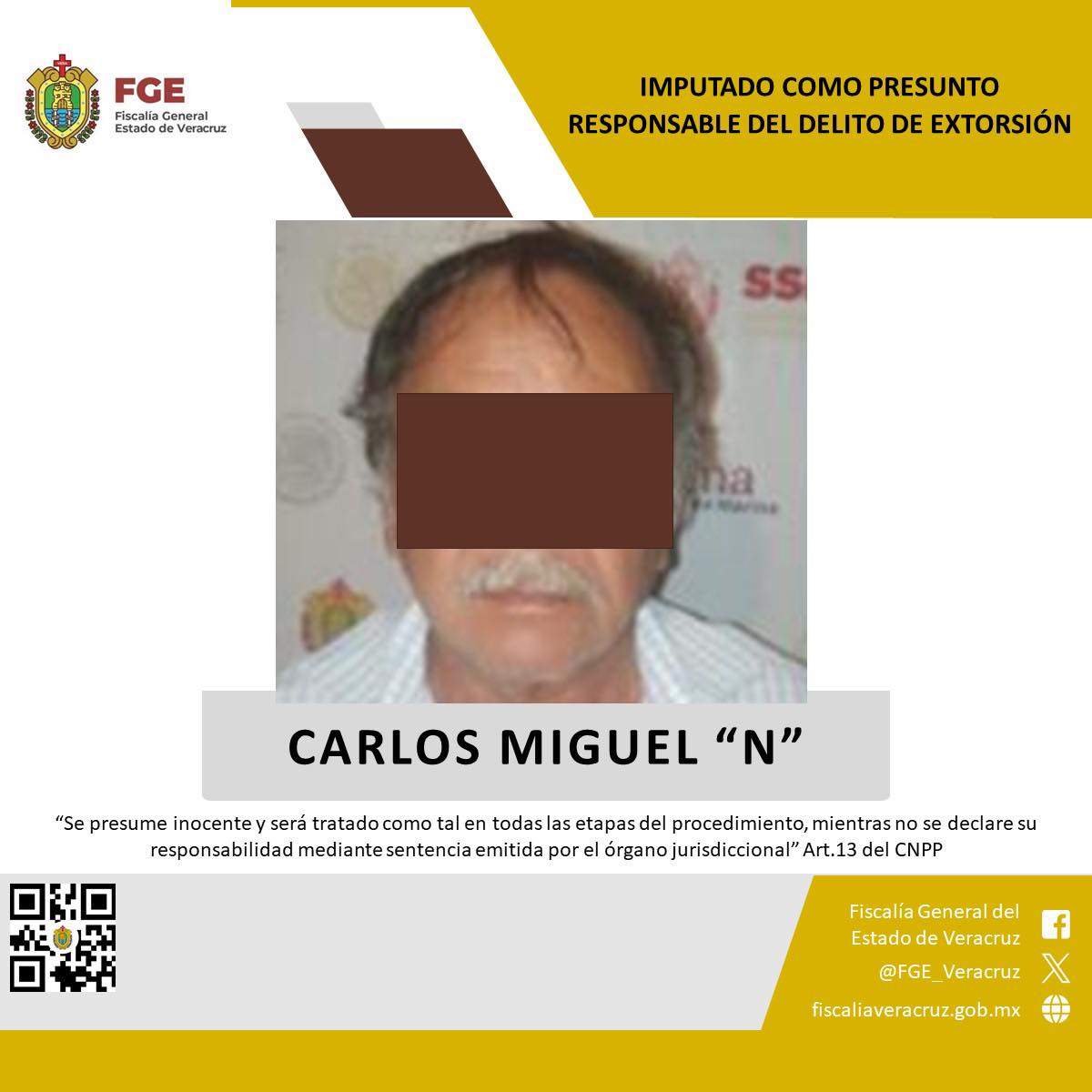 Resultados operativos de la UECS derivan en imputación por extorsión