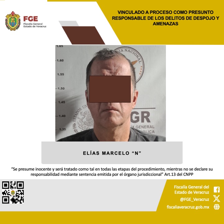 𝗙𝗶𝘀𝗰𝗮𝗹𝗶́𝗮 𝗱𝗲 𝗩𝗲𝗿𝗮𝗰𝗿𝘂𝘇 𝗷𝘂𝗱𝗶𝗰𝗶𝗮𝗹𝗶𝘇𝗮 𝗰𝗮𝘀𝗼 𝘆 𝗹𝗼𝗴𝗿𝗮 𝘃𝗶𝗻𝗰𝘂𝗹𝗮𝗰𝗶𝗼́𝗻 𝗮 𝗽𝗿𝗼𝗰𝗲𝘀𝗼 𝗽𝗼𝗿 𝗱𝗲𝘀𝗽𝗼𝗷𝗼 𝘆 𝗮𝗺𝗲𝗻𝗮𝘇𝗮𝘀