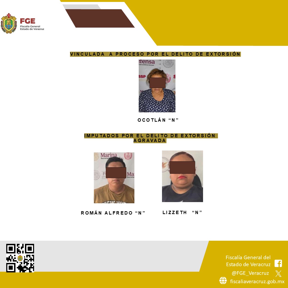 Resultados operativos de la UECS derivan en una vinculación a proceso y una imputación