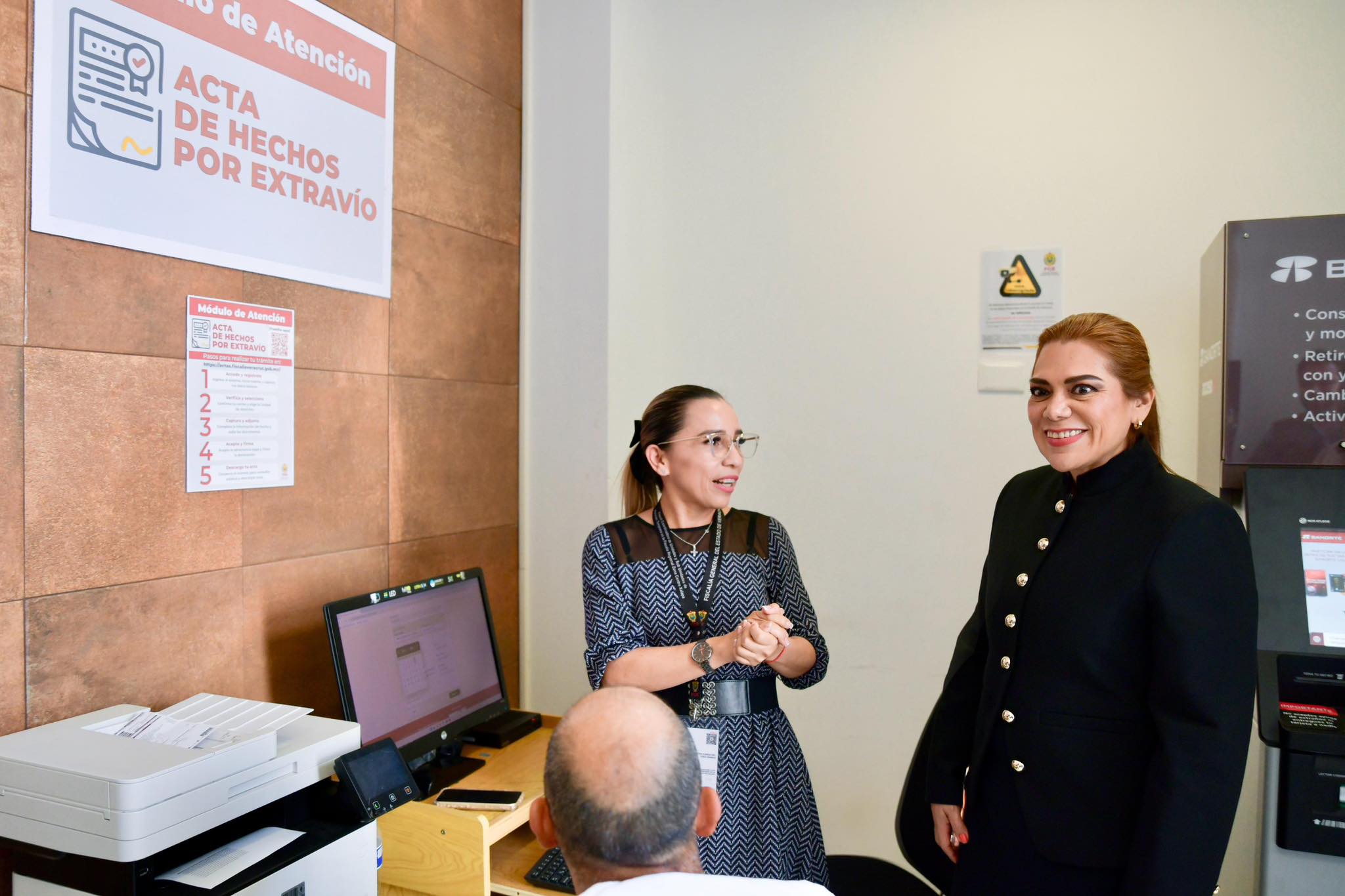 Fiscal General visita módulo presencial del Portal Ciudadano para la expedición de actas de hechos por extravío