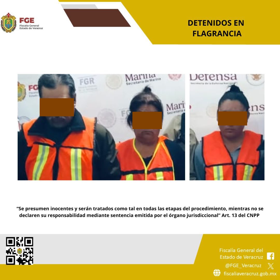 Detenidos en flagrancia y objetos asegurados en operativo de cateo con fuerzas federales y estatales en Camerino Z. Mendoza