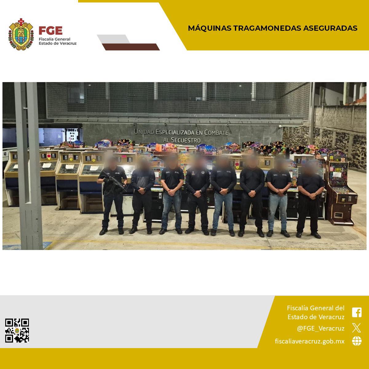 𝗙𝗶𝘀𝗰𝗮𝗹𝗶́𝗮 𝗱𝗲 𝗩𝗲𝗿𝗮𝗰𝗿𝘂𝘇 𝗶𝗻𝘁𝗲𝗻𝘀𝗶𝗳𝗶𝗰𝗮 𝗰𝗼𝗺𝗯𝗮𝘁𝗲 𝗮 𝗹𝗮 𝗲𝘅𝘁𝗼𝗿𝘀𝗶𝗼́𝗻 𝗰𝗼𝗻 𝗮𝘀𝗲𝗴𝘂𝗿𝗮𝗺𝗶𝗲𝗻𝘁𝗼 𝗱𝗲 𝟭𝟮𝟳 𝗺𝗮́𝗾𝘂𝗶𝗻𝗮𝘀 𝘁𝗿𝗮𝗴𝗮𝗺𝗼𝗻𝗲𝗱𝗮𝘀 𝗱𝘂𝗿𝗮𝗻𝘁𝗲 𝟲 𝗰𝗮𝘁𝗲𝗼𝘀 𝗩𝗲𝗿𝗮𝗰𝗿𝘂𝘇