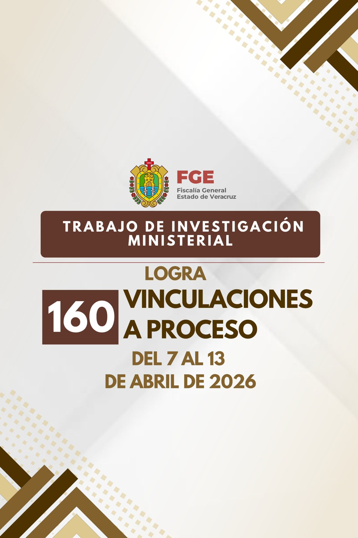 𝗘𝗻 𝘂𝗻𝗮 𝘀𝗲𝗺𝗮𝗻𝗮, 𝗙𝗶𝘀𝗰𝗮𝗹𝗶́𝗮 𝗱𝗲 𝗩𝗲𝗿𝗮𝗰𝗿𝘂𝘇 𝗹𝗼𝗴𝗿𝗮 𝟭𝟲𝟬 𝘃𝗶𝗻𝗰𝘂𝗹𝗮𝗰𝗶𝗼𝗻𝗲𝘀 𝗮 𝗽𝗿𝗼𝗰𝗲𝘀𝗼 𝗰𝗼𝗻𝘁𝗿𝗮 𝗽𝗿𝗲𝘀𝘂𝗻𝘁𝗼𝘀 𝗿𝗲𝘀𝗽𝗼𝗻𝘀𝗮𝗯𝗹𝗲𝘀 𝗱𝗲 𝗳𝗲𝗺𝗶𝗻𝗶𝗰𝗶𝗱𝗶𝗼, 𝗵𝗼𝗺𝗶𝗰𝗶𝗱𝗶𝗼, 𝗽𝗿𝗶𝘃𝗮𝗰𝗶𝗼́𝗻 𝗱𝗲 𝗹𝗮 𝗹𝗶𝗯𝗲𝗿𝘁𝗮𝗱 𝗳𝗶́𝘀𝗶𝗰𝗮, 𝗮𝗯𝘂𝘀𝗼 𝘆 𝗵𝗼𝘀𝘁𝗶𝗴𝗮𝗺𝗶𝗲𝗻𝘁𝗼 𝘀𝗲𝘅𝘂𝗮𝗹, 𝗹𝗲𝘀𝗶𝗼𝗻𝗲𝘀 𝘆 𝘃𝗶𝗼𝗹𝗮𝗰𝗶𝗼́𝗻